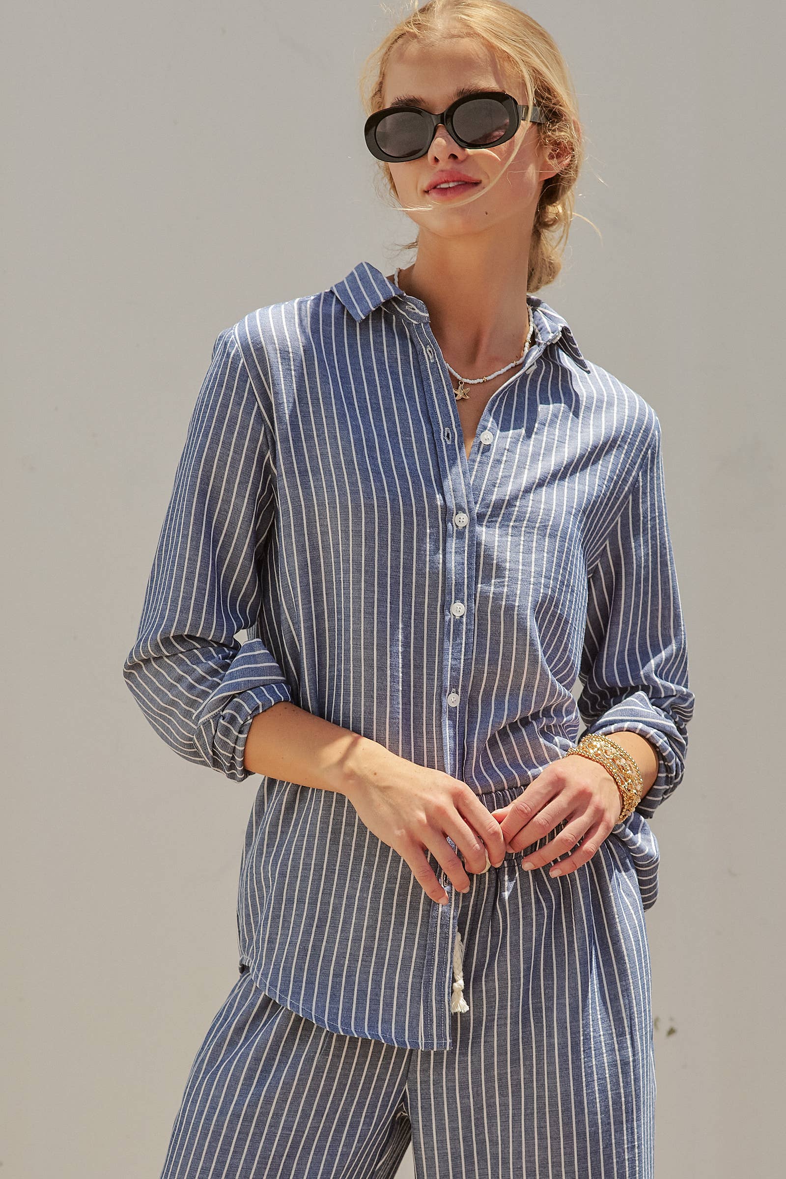 Linen LS Button-Down