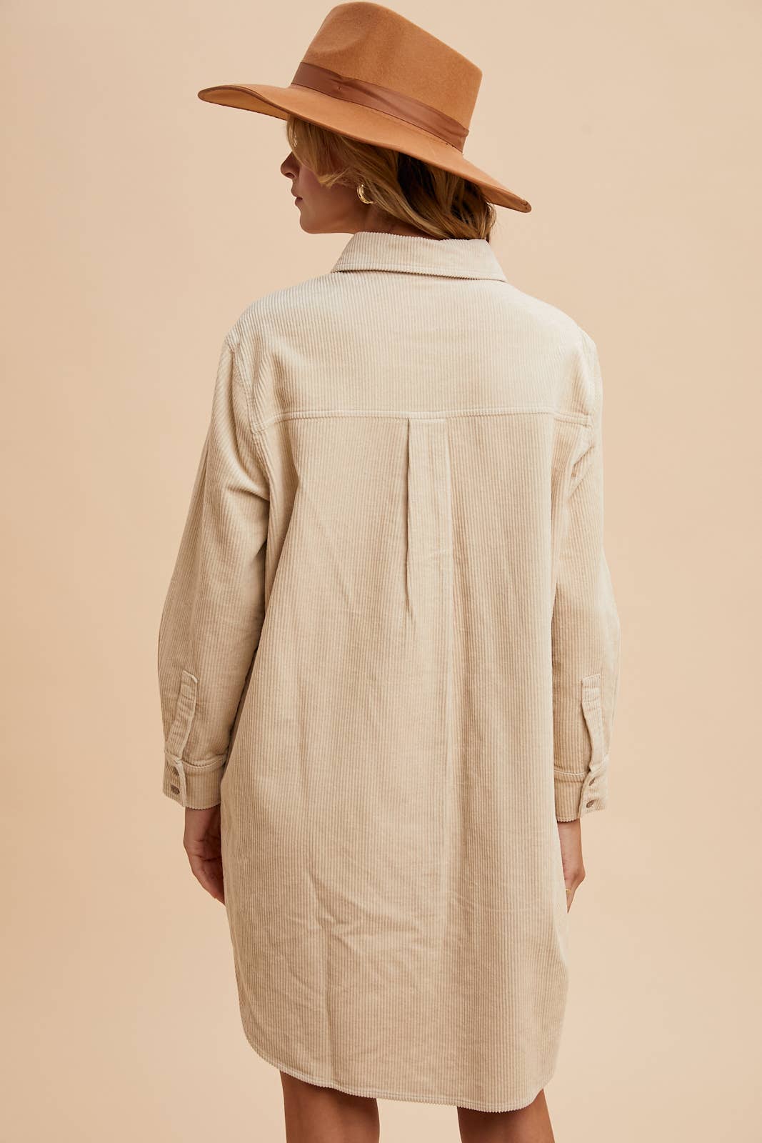Garment Washed Corduroy Duster