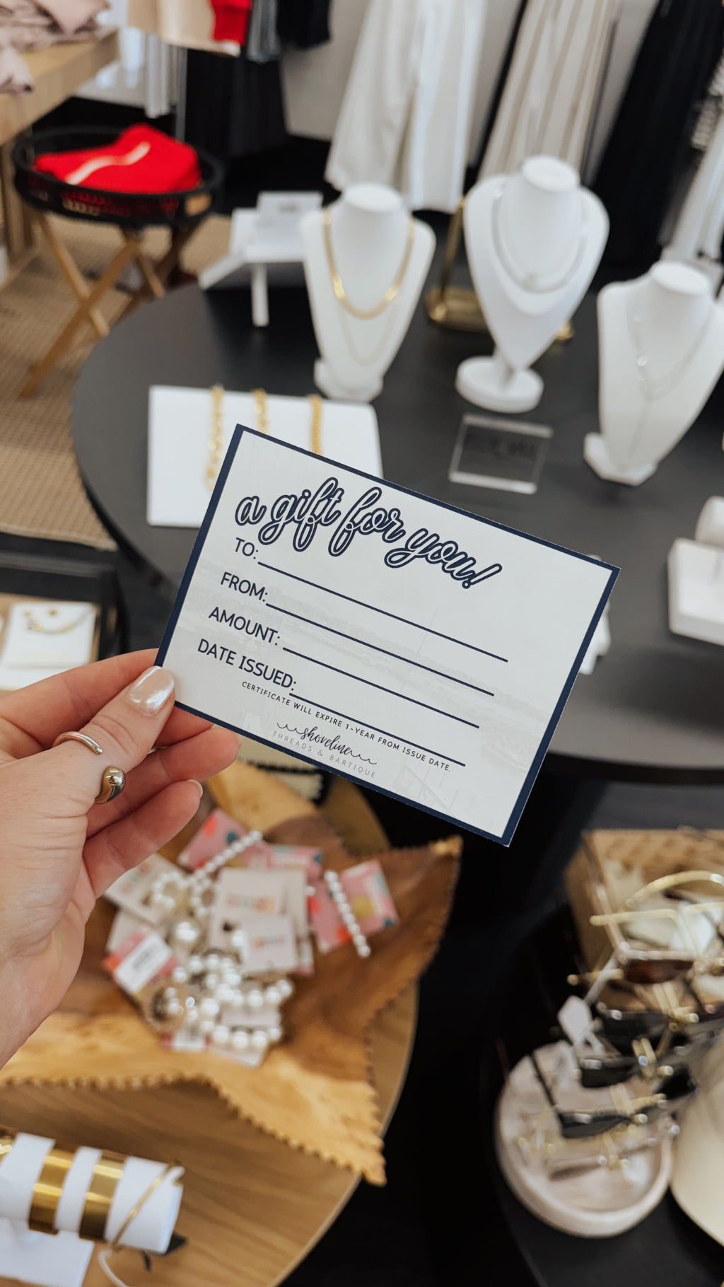 Shoreline Threads & Bartique Giftcards