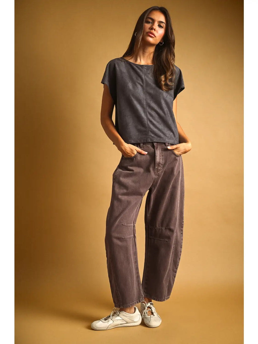Crop Top Suede
