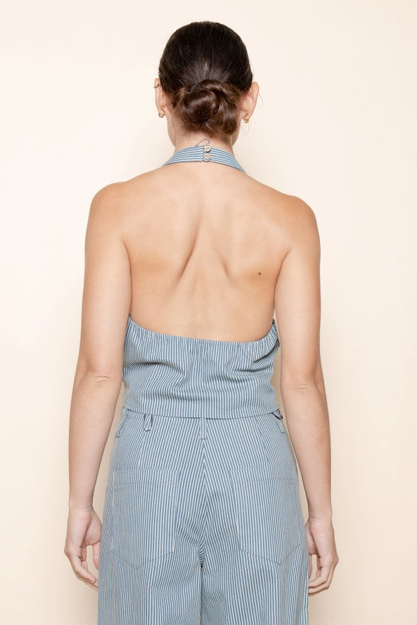 Wrap Halter Crop Top