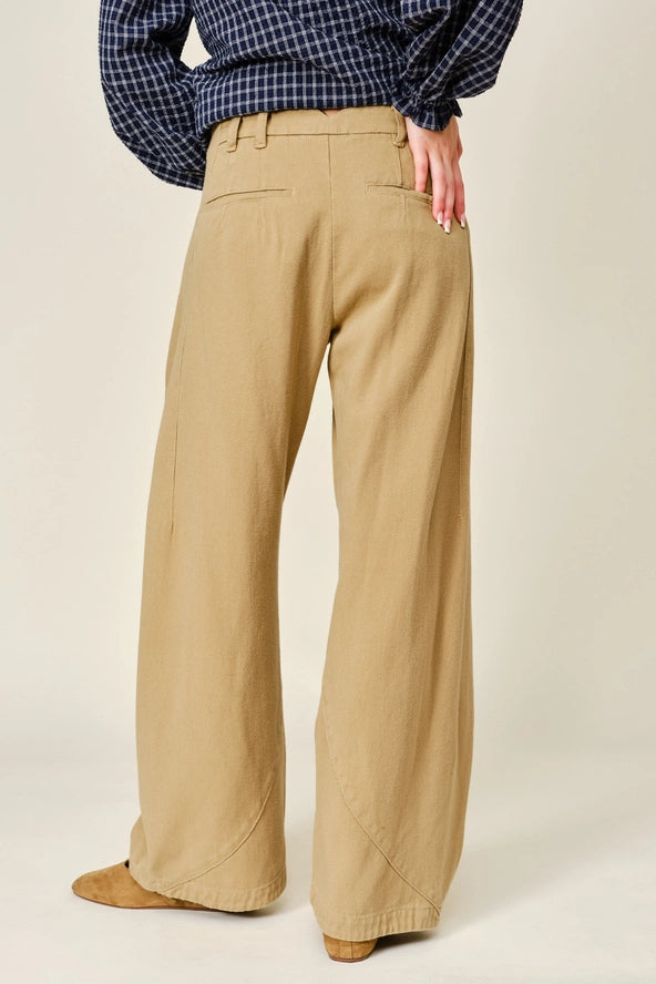 Seam Detail Barrel Pant