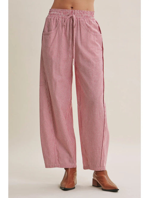 Stripe Barrel Pants