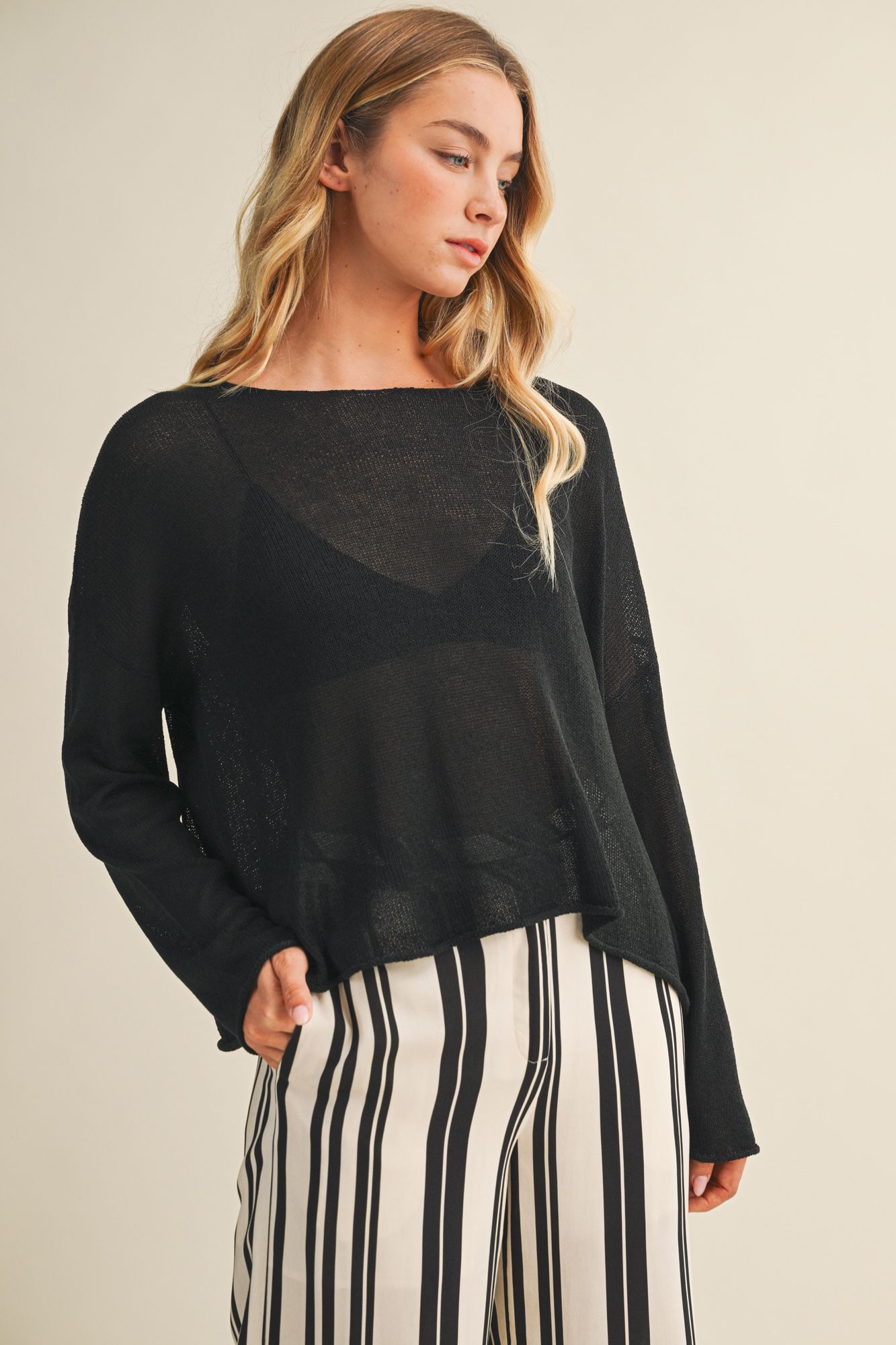 Oversized Pullover Sweater Top