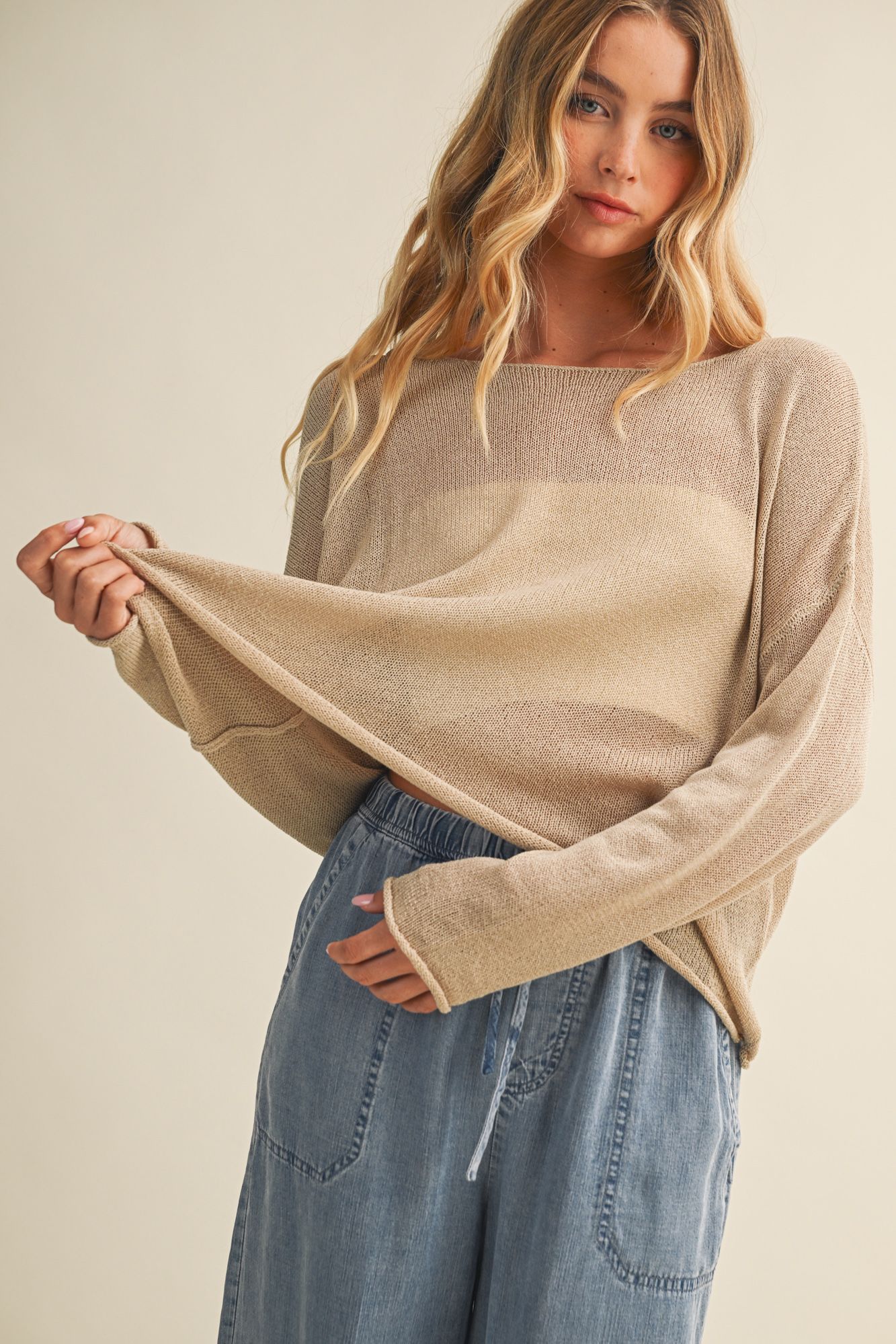 Oversized Pullover Sweater Top