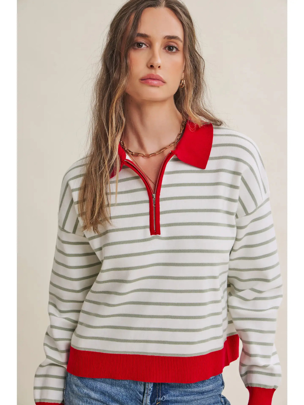 Country Club Polo Sweater