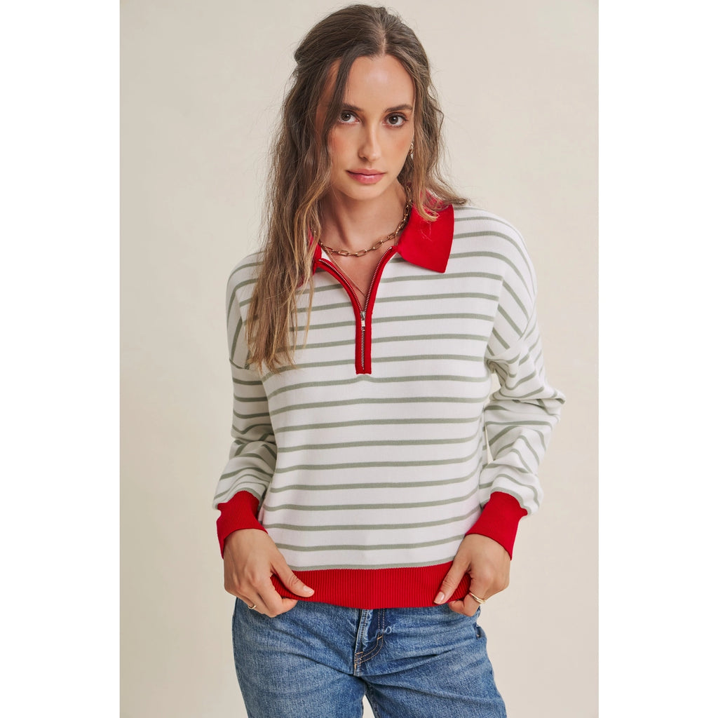 Country Club Polo Sweater