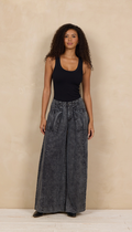 Black Tencel Ultra Wide Leg