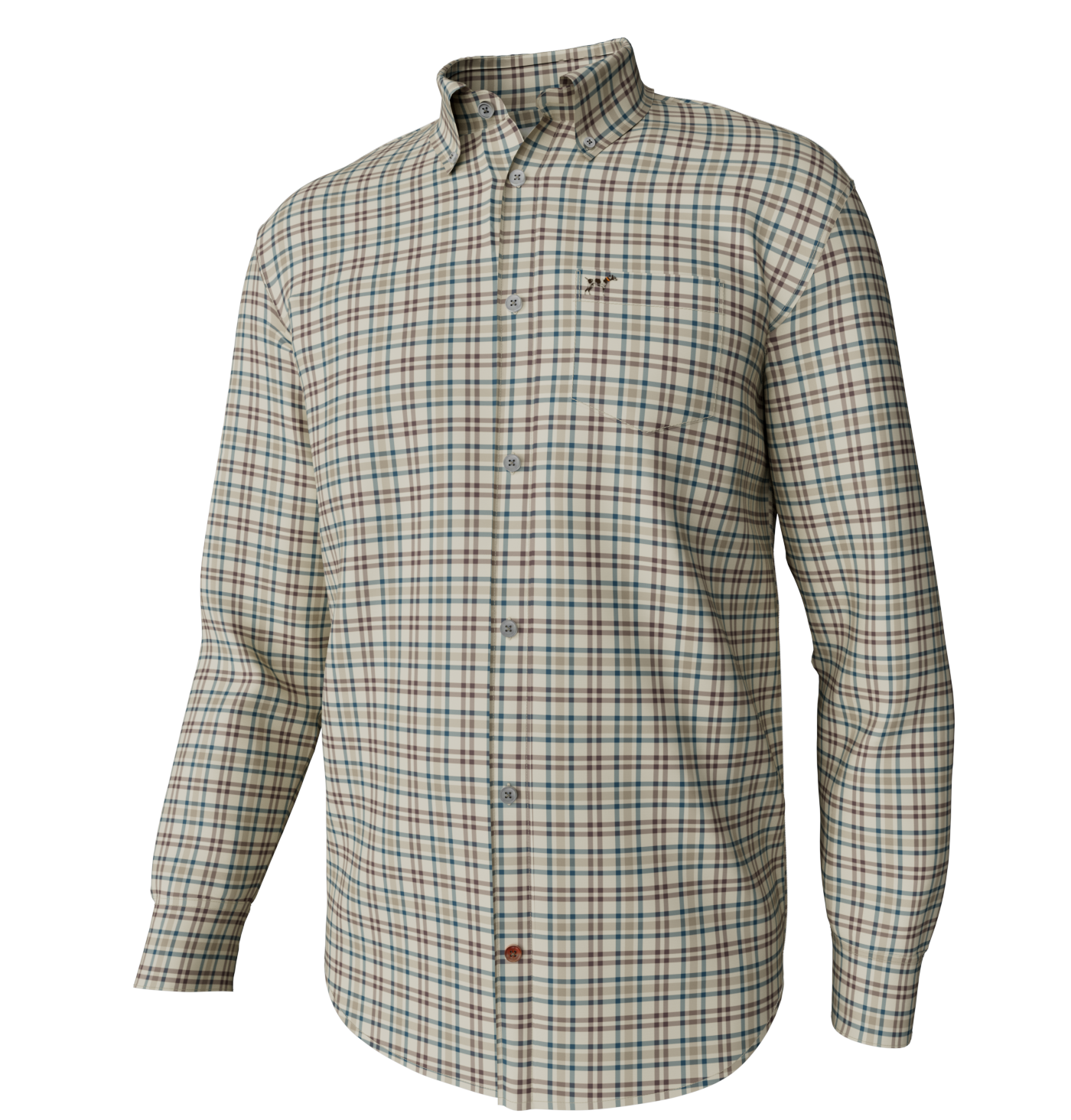 Hadley Vintage L/S Button Down Mallard Blue